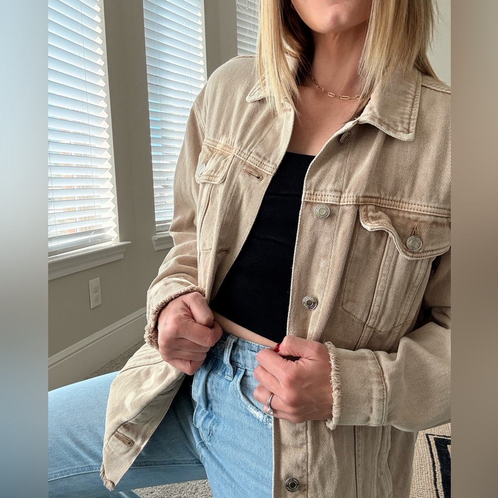 Thread & Supply Women's Tan Denim Jacket